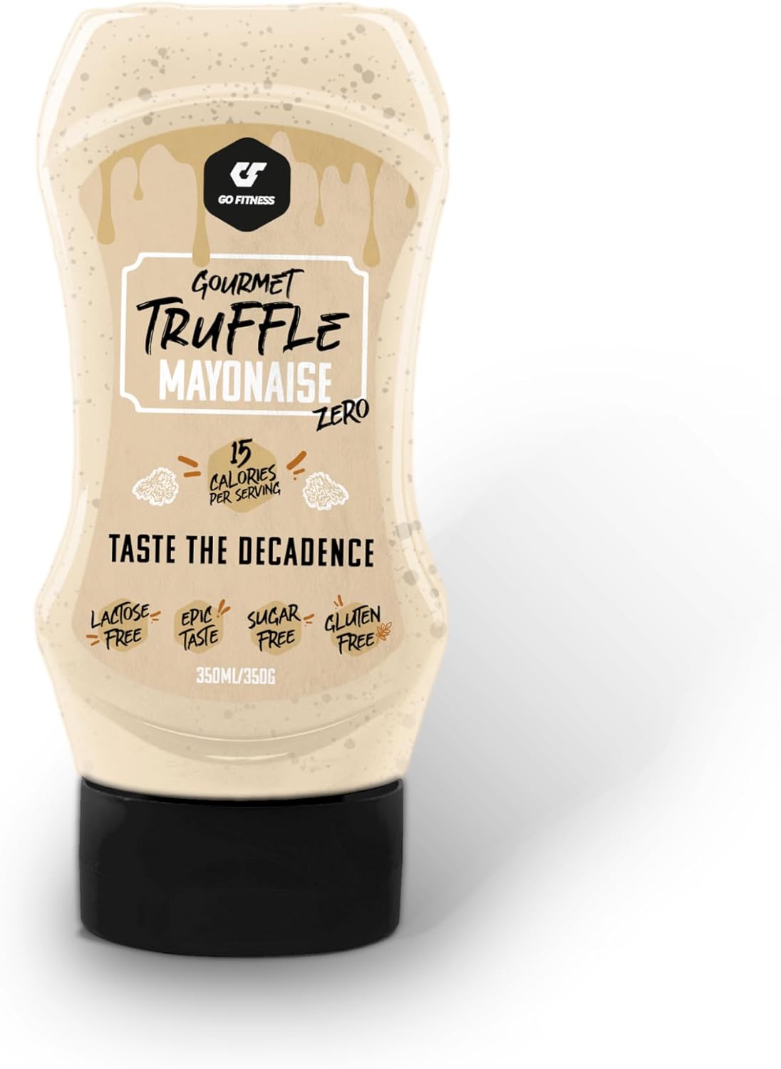 GoFitness Nutrition Zero Sauce - Truffle Mayo 350g - Keto-Friendly, Sugar-Free & Low-Calorie Gourmet Sauce for Healthy Cooking, Dips, and Dressings