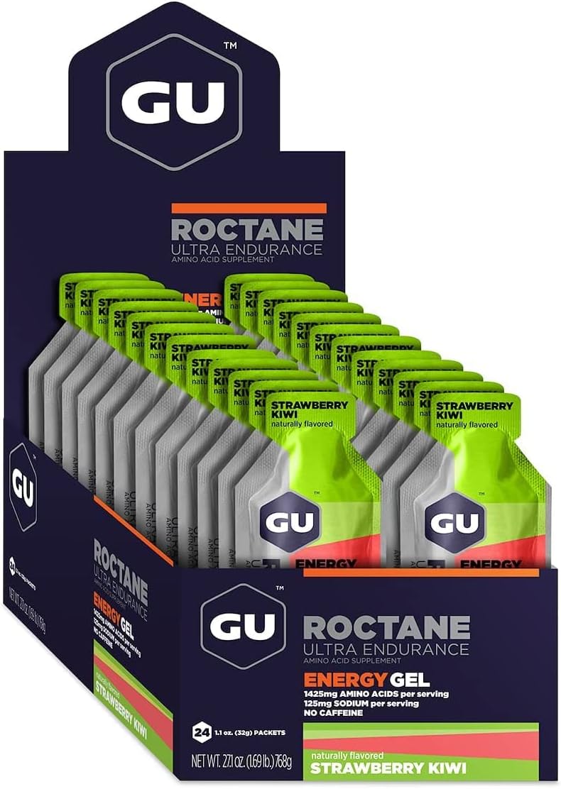 GU ENERGY Roctane 超耐力能量胶,草莓奇异果口味,24 粒装