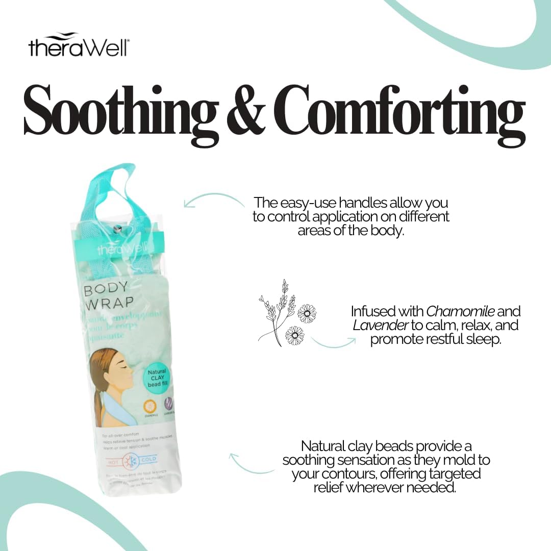 Therawell Danielle 黏土珠身體裹敷,薰衣草和洋甘菊,薄荷綠,2.4 磅