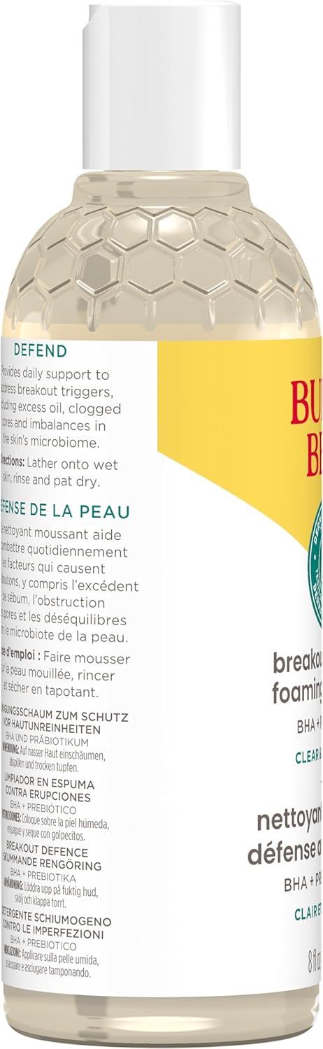 Burt’s Bees 清透平衡防痘泡沫洁面乳,236.5ml