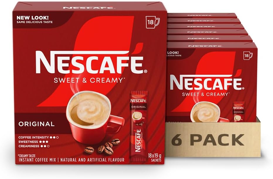 雀巢甜味奶油原味速溶咖啡混合盒,原味,6 包