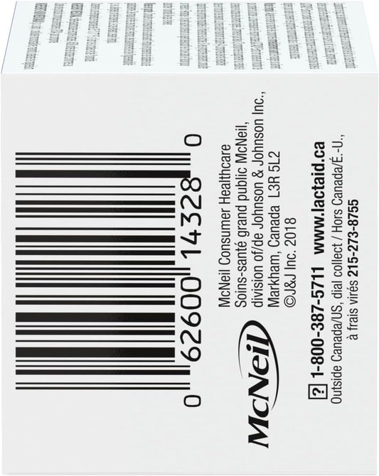 Lactaid Extra Strength Tablets, Lactase Ezyme For the Prevention of Gas Diarrhea Bloating Associated with DIgesting Dairy 80 Count