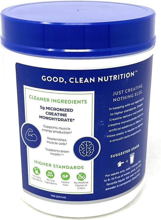 Orgain 5g Micronized Creatine Monohydrate, Unflavored, 1.48lbs