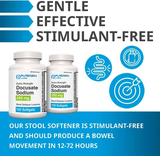 多庫酯鈉 250 毫克 軟性便瀉藥 200 粒軟膠囊 徹底緩解便秘 超強效 無刺激性 2 包