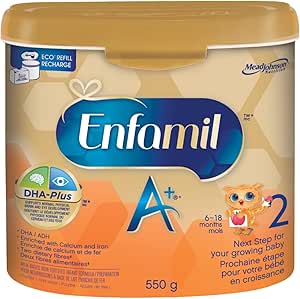 Enfamil A+ 2 Infant Formula, Powder Tub, 550g
