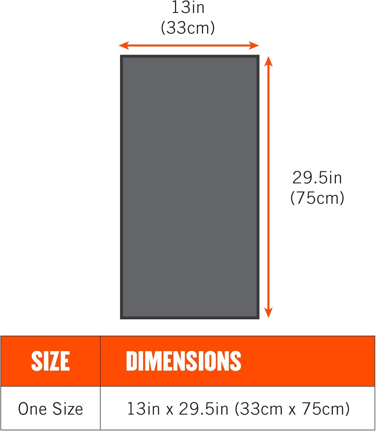 Ergodyne Chill-Its 6602 蒸发冷却毛巾,橙色