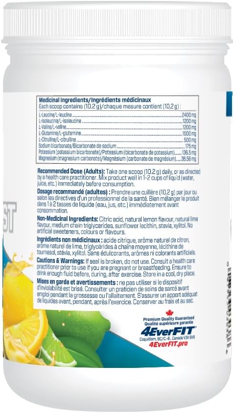 4EverFit BCAA Blast - 高級電解質基質 - 柑橘解渴劑 315克