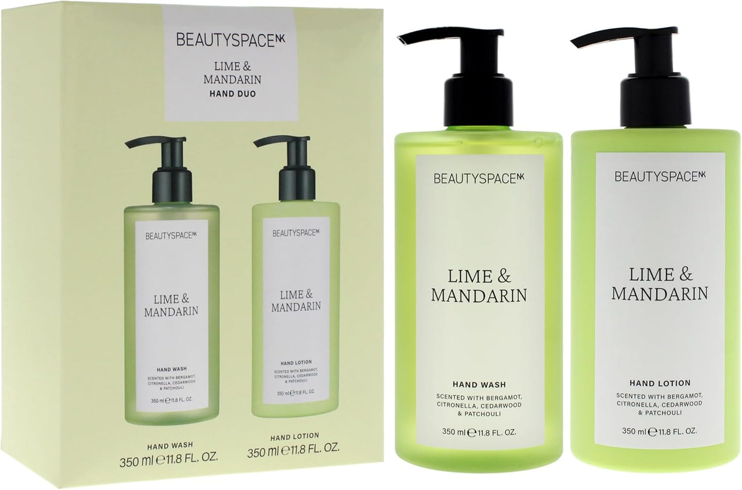 BeautySpace Beauty Space 护手霜二合一 - 柠檬和柑橘 11.8 盎司护手霜,11.8 盎司洗手液,男女通用 2 件