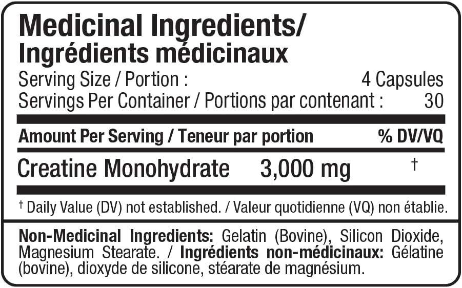 ALLMAX Nutrition - 肌酸 3000,肌酸一水合物胶囊,用于增强力量和肌肉恢复,无麸质且快速吸收,3000 毫克,120 粒胶囊