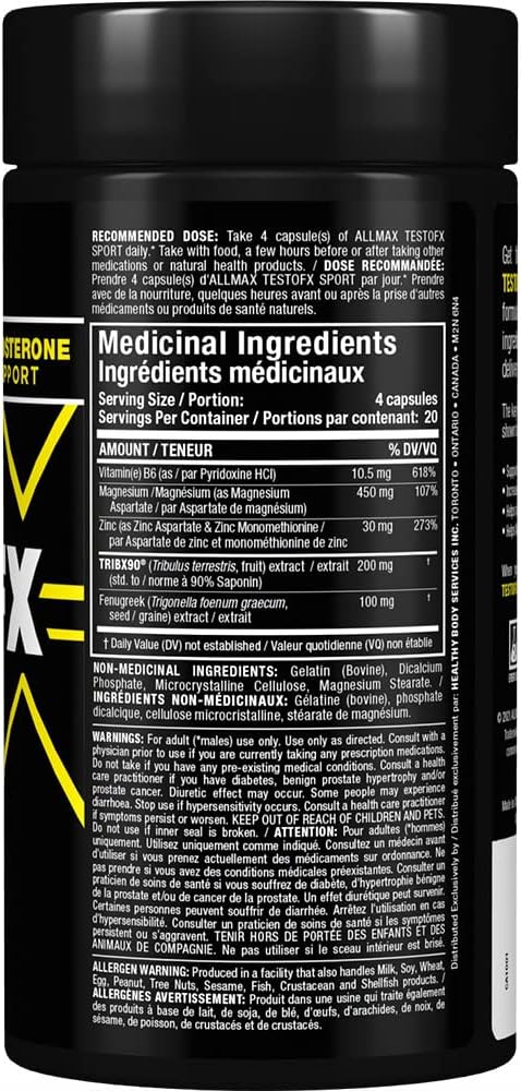 ALLMAX TESTOFX LOADED 80粒胶囊