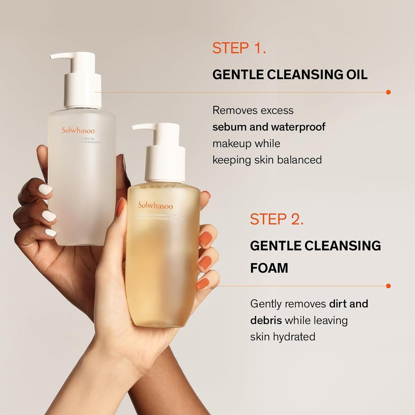 Sulwhasoo Gentle Cleansing Foam - Korean Face Wash for All Skin Types, Moisturizes & Rejuvenates, Removes Dirt & Impurities, Softens Skin, Hydrating Cleanser