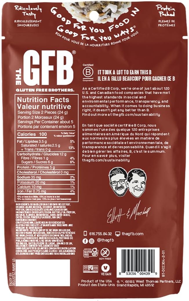 無麩質黑巧克力椰子塊,113克