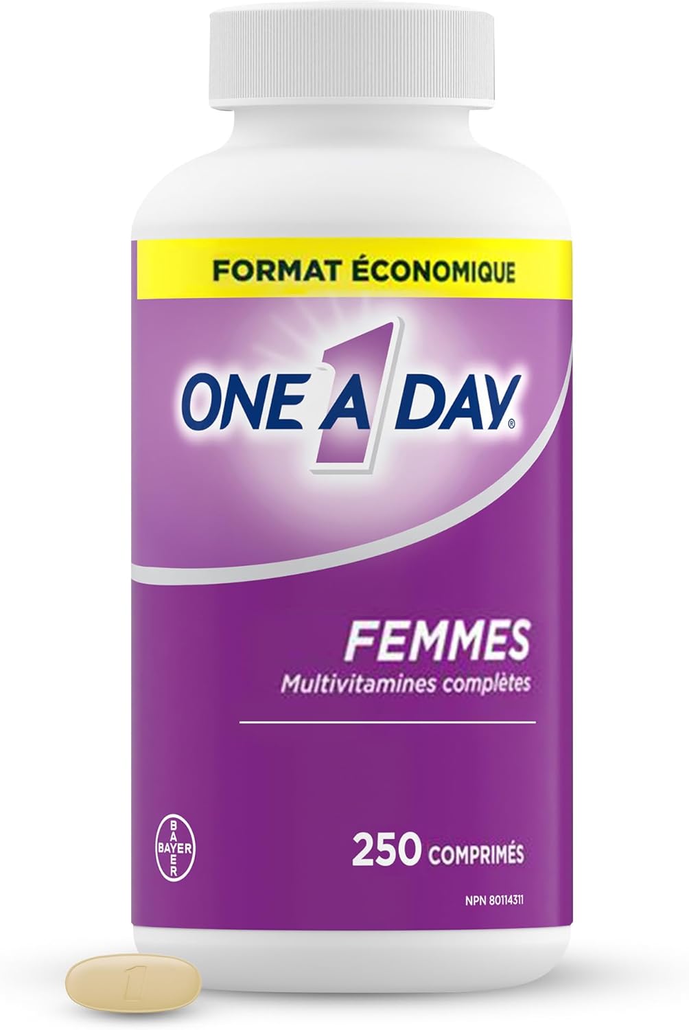 One A Day Multivitamin for Women - Daily Vitamins For Women-Womens Multivitamin With Vitamin A, Vitamin C, Vitamin D, and Zinc for Immune Support, Vitamin E, B12, Biotin, Calcium, Iron, 250 Tablets