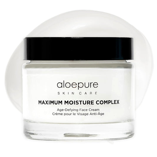Aloette 最大保湿复合物,优质抗衰老面部和抗皱霜,维生素 E、乳木果油、芦荟,适合所有肤质,无动物测试,2.3 盎司