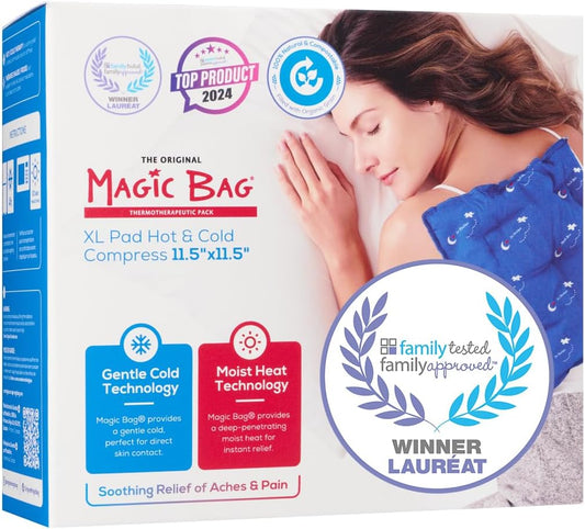 The Original Magic Bag X-Large Heating Compression, Hot/Cold Therapy for Back and Shoulder Pain Relief, Cordless Hot Cold Compress, 29 x 29 cm (11.5" x 11.5")