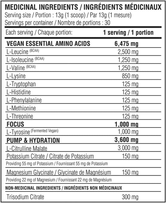 Believe Supplements 高性能 EAA - 必需氨基酸配方 | 促進肌肉恢復、性能和補水 | 提供無糖美味口味! (30 份,熱帶橙口味)