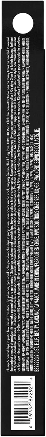 e.l.f. Pout Clout 豐唇筆,滋養潤唇膏,打造純粹色彩和光澤,豐盈滋潤,純素無動物實驗,Pinky Out