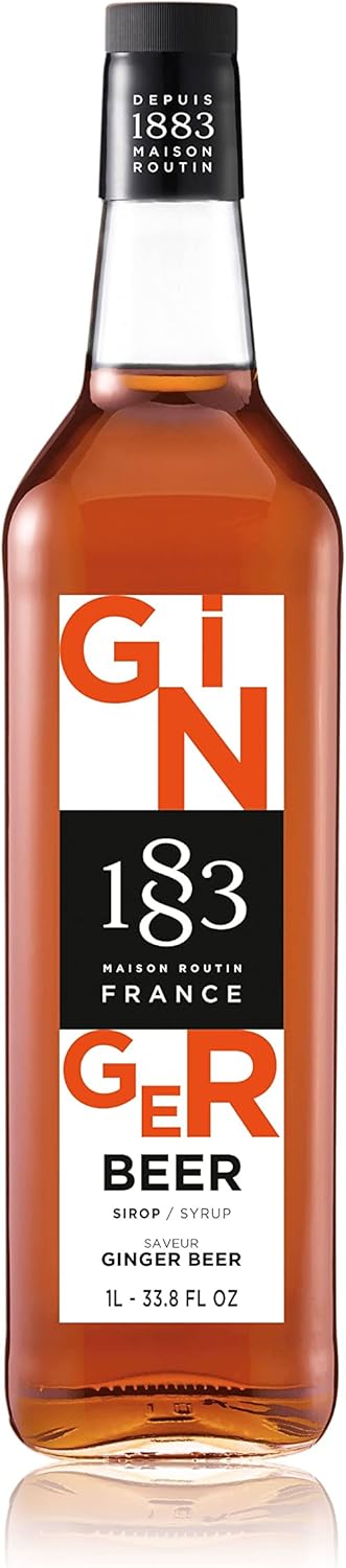 Maison Routin 1883 姜汁啤酒糖浆,1L 玻璃杯