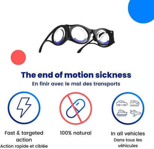 Boarding Glasses - Motion Sickness Glasses - Original Technology Against Motion Sickness and Seasickness - Anti Nausea