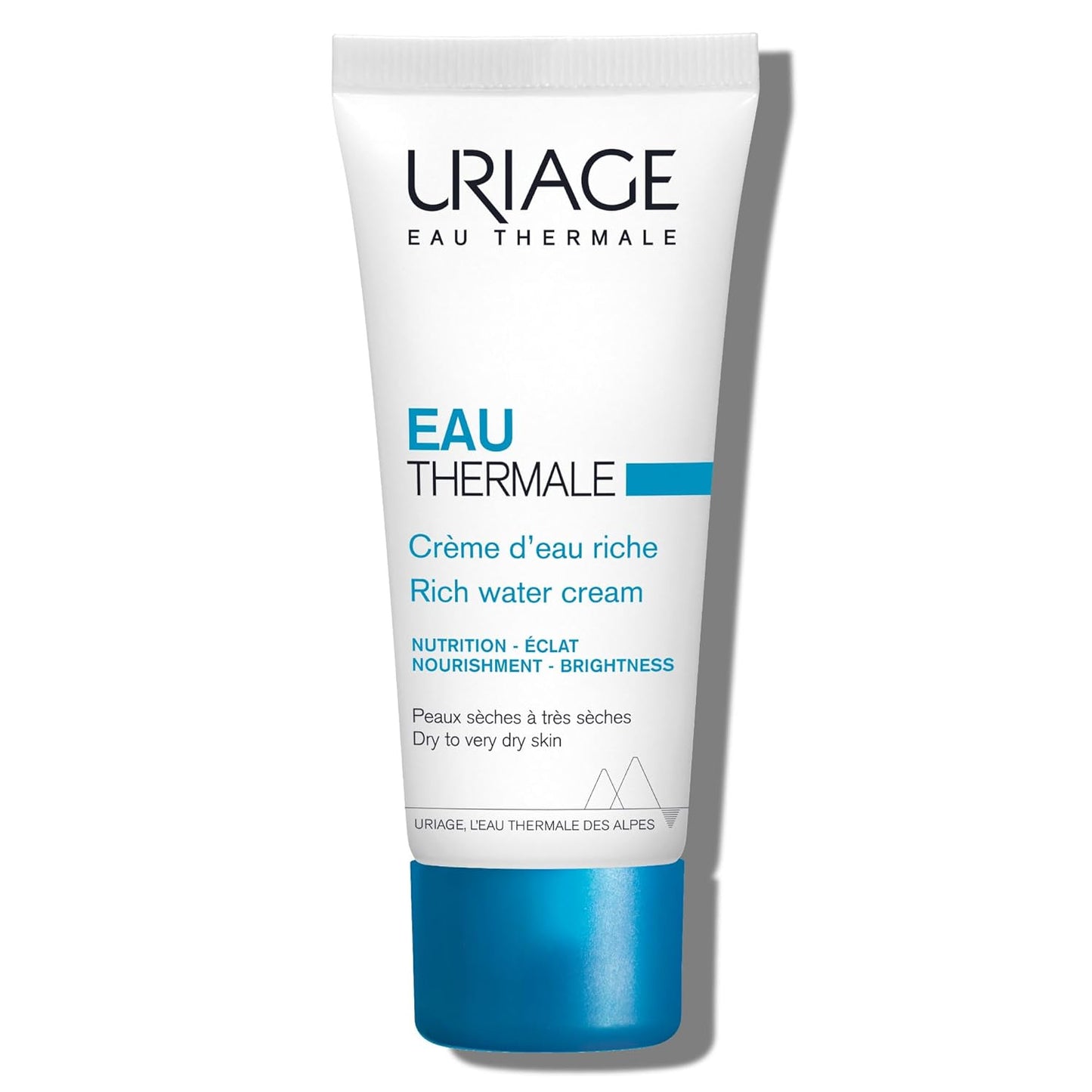 Uriage Eau Thermal Rich Water Cream - Hydratation & Brightness Face Cream With Hyaluronic Acid - Dry to Very Dry Skin - 40ml