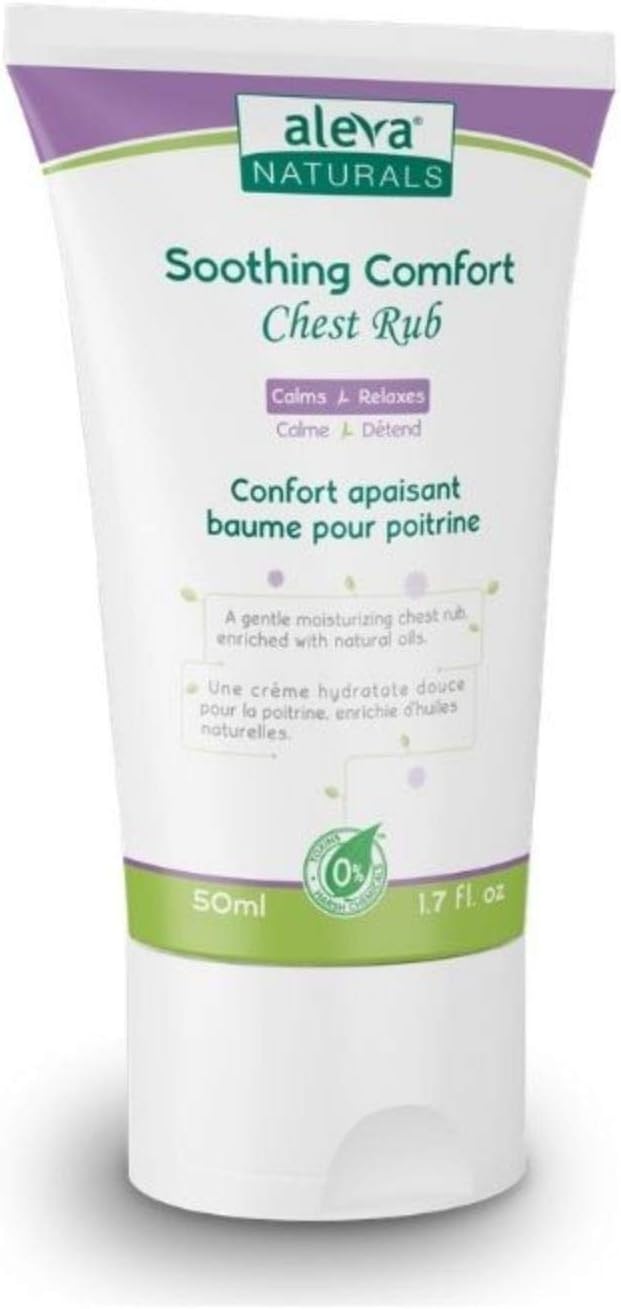 Aleva Naturals Soothing Comfort Chest Rub - Gentle and Easy to Use, Healthy Baby Care, Refreshing Scents of Eucalyptus and Lavender Oils, 50ml