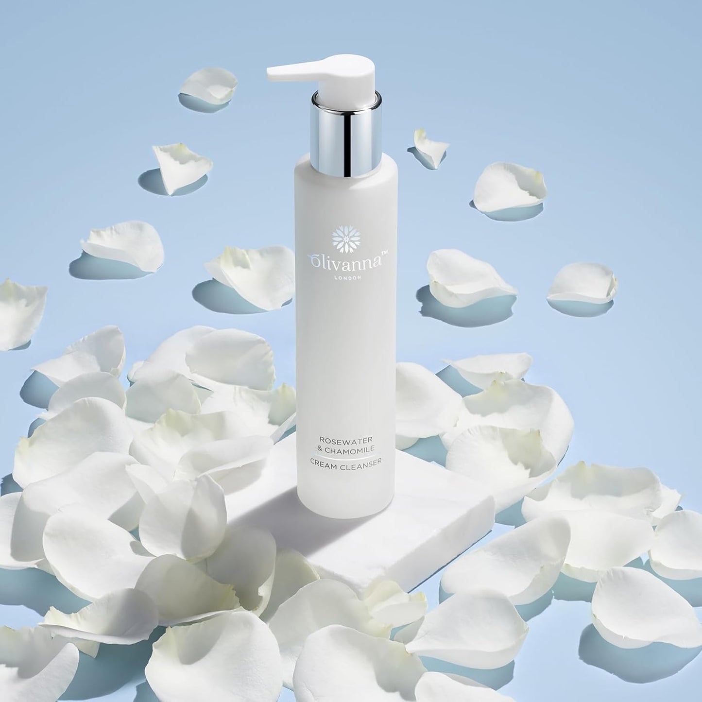 Olivanna Rosewater and Chamomile Cream Cleanser - Omega Rich Face Wash - Gentle and Hydrating without Stripping Essential Oils - 100 ml