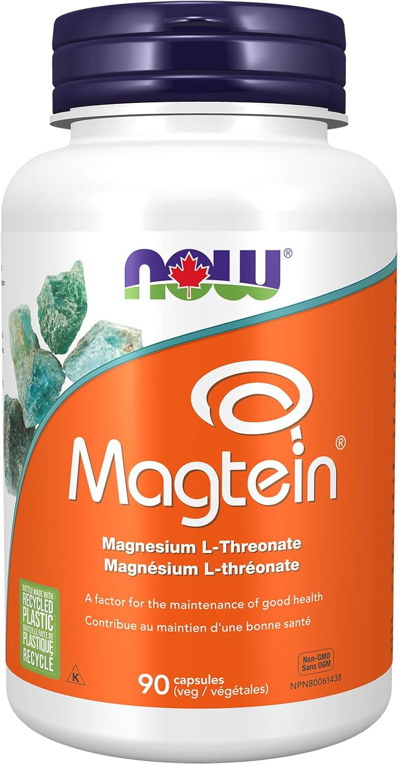 NOW Supplements,Magtein,含專利鎂(Mg),認知支持,90粒素食膠囊