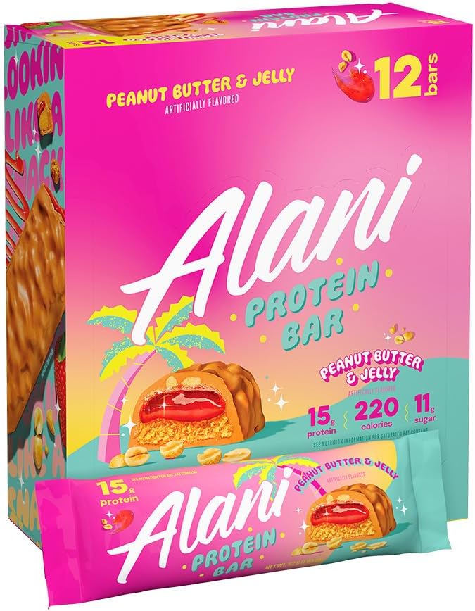 Alani Nu Protein Bar - Peanut Butter & Jelly 46g x 12