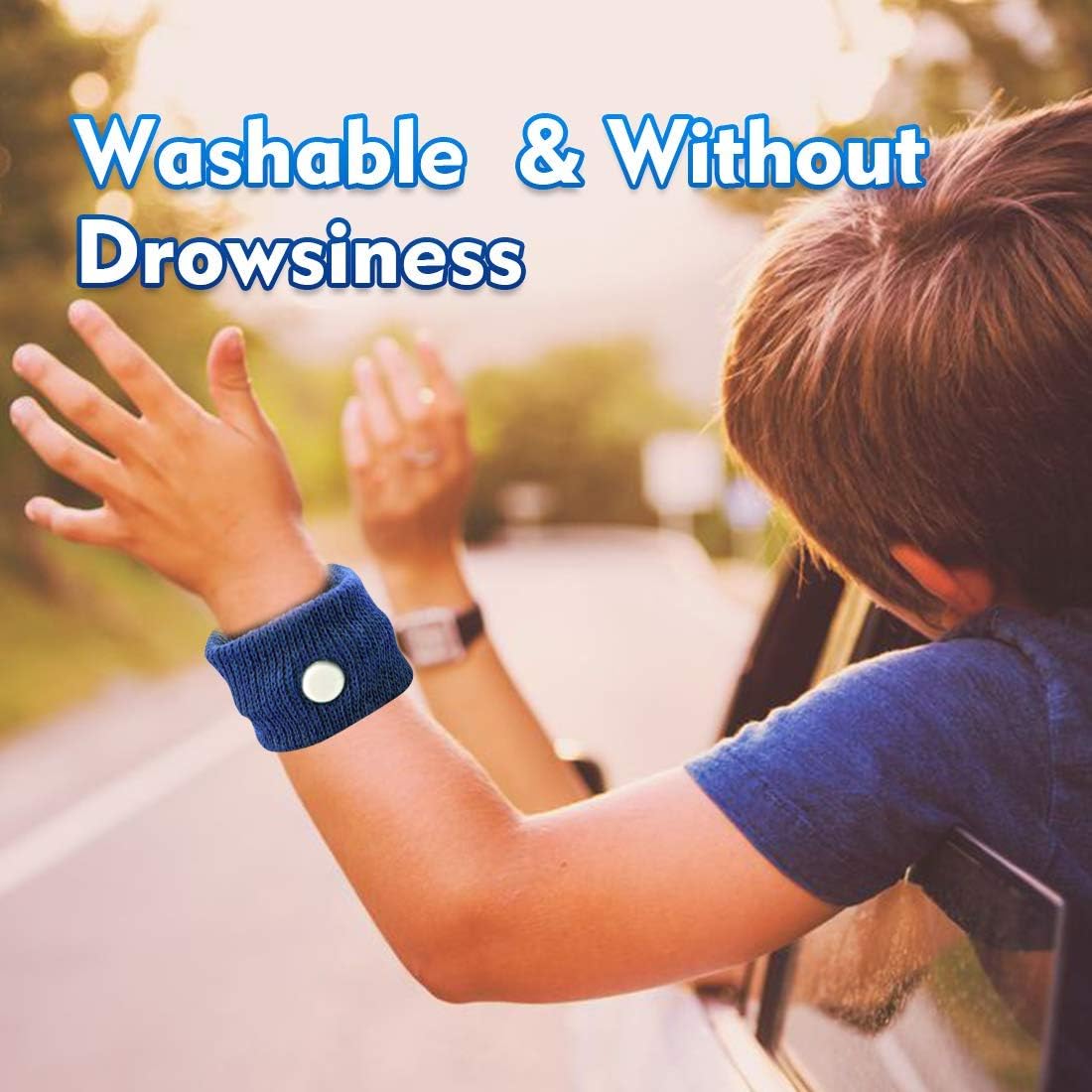 KONGDY 暈動病手環,適用於遊輪的暈船手環,防噁心手環,成人兒童旅行自然緩解噁心腕帶,10 個