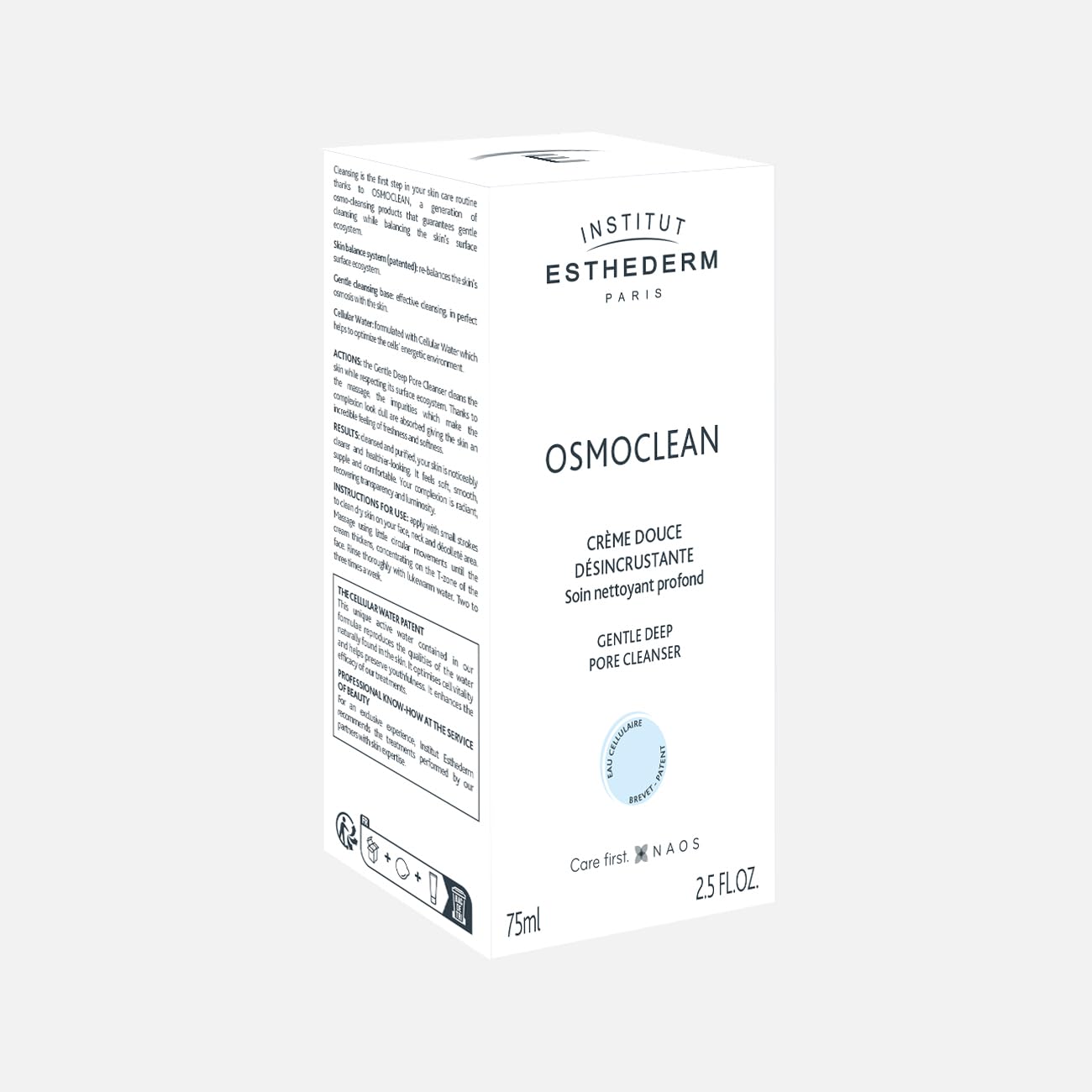 Institut Esthederm - Osmoclean - Gentle Deep Pore Cleanser - Facial cleanser, Reduce Pore Appearance, All Skin Types, 75 mL.