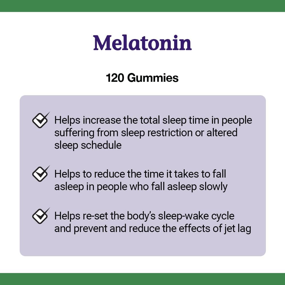 Nature's Bounty 褪黑激素 10 毫克 120 粒超值装,有助于重置身体的睡眠-觉醒周期;褪黑激素 2.5 毫克 120 粒软糖,有助于重置身体的睡眠-觉醒周期