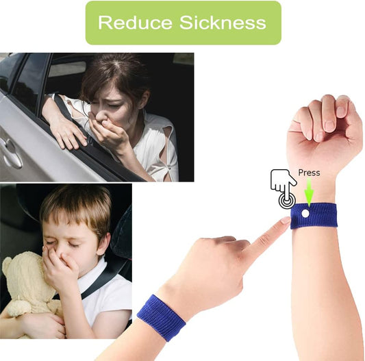 EMPCYDIA 8 对晕车腕带,8 种颜色,缓解恶心,适合儿童、成人、孕妇、晨间骑行、海上飞行旅行