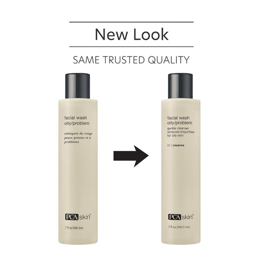 PCA SKIN Hydrating Face Wash For Oily & Acne Prone Skin - Oil-Free Daily Foaming Moisturizing Facial Cleanser With Lactic Acid & Glycerin, Removes Makeup, Oil & Dirt (7 fl oz)