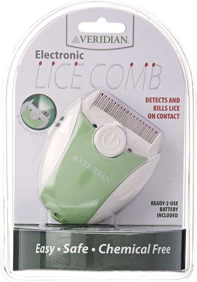 Veridian Healthcare Finito 電子除蝨梳,綠/白