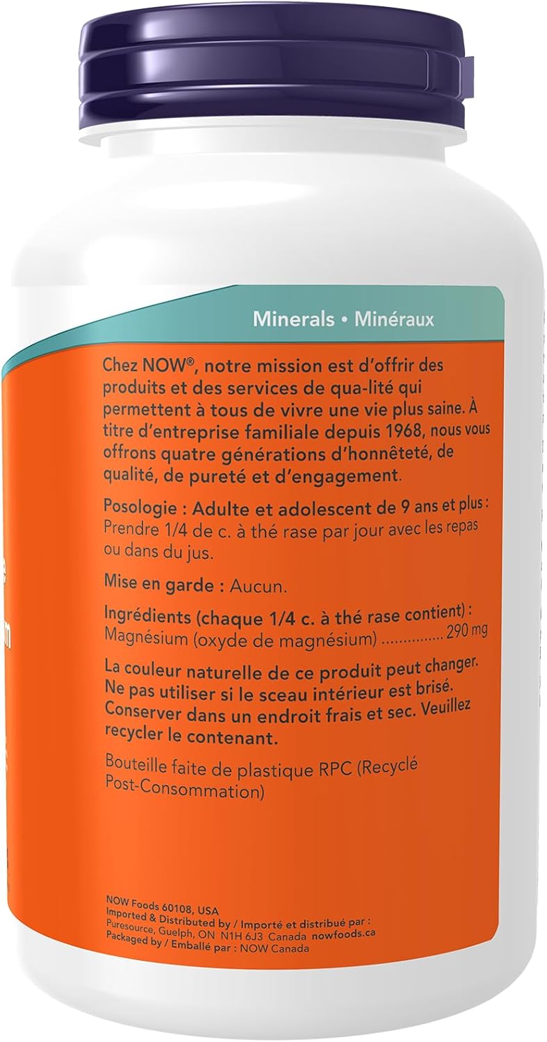 NOW Supplements,氧化鎂,酶功能,神經系統支持,227克