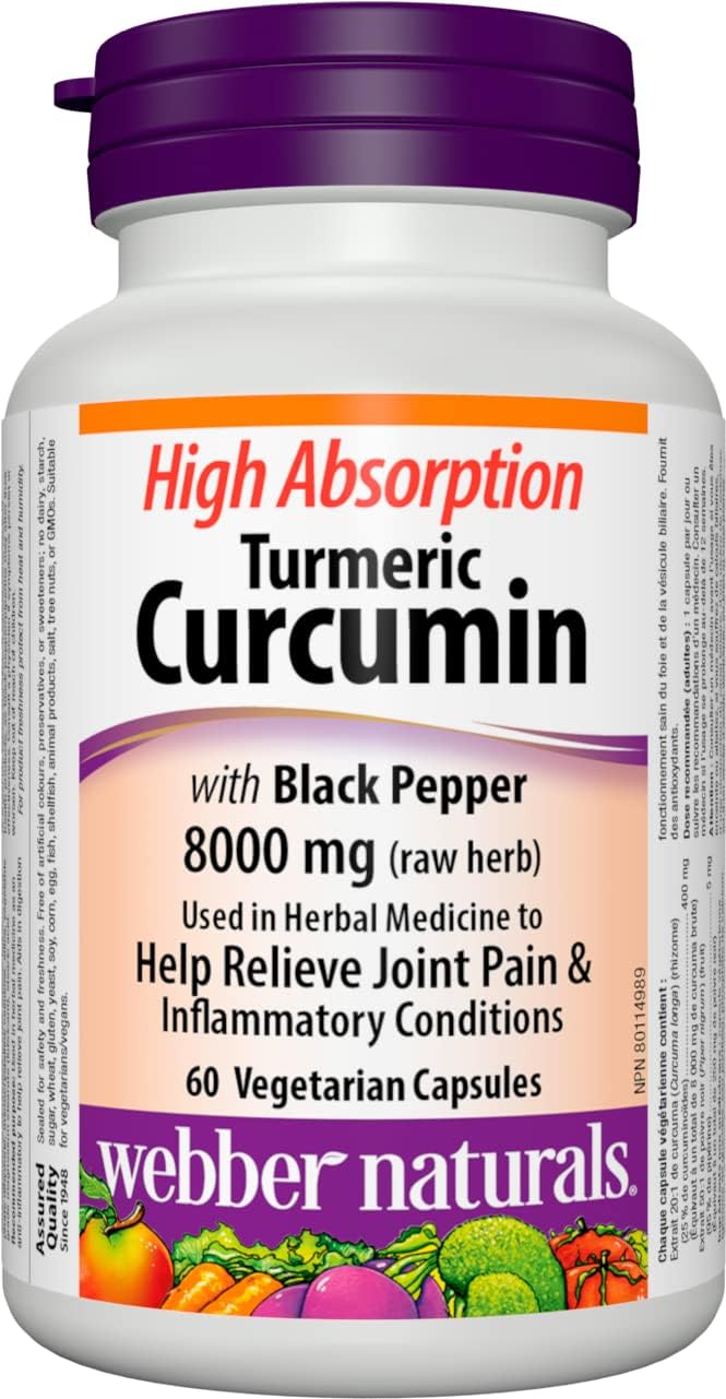Webber Naturals Turmeric Curcumin + Probiotic 30 Billion Bundle