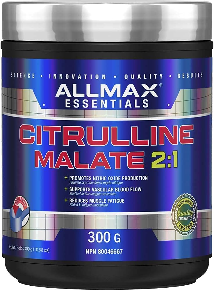 ALLMAX 营养 - 100% 纯最大强度 + 吸收 - β-丙氨酸(400 克)和瓜氨酸苹果酸 2:1(300 克)