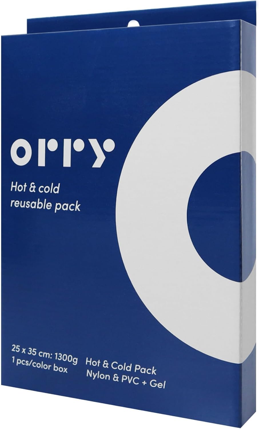 ORRY 冷热敷袋 - 可重复使用冷热冰凝胶垫 - 减轻肿胀、发烧和烧伤疼痛(冷),缓解腰痛、颈痛、痛经、关节炎(热)