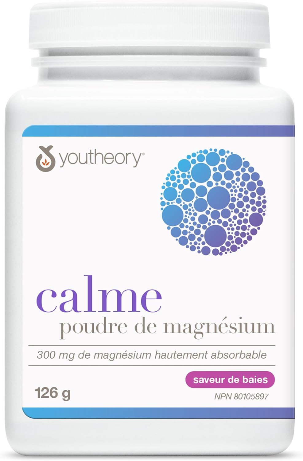 Youtheory Relax Magnesium Powder Berry Flavour, with Magnesium, GABA, L-Theanine, and L-Glycine. Helps Promote Relaxation, 126 grams