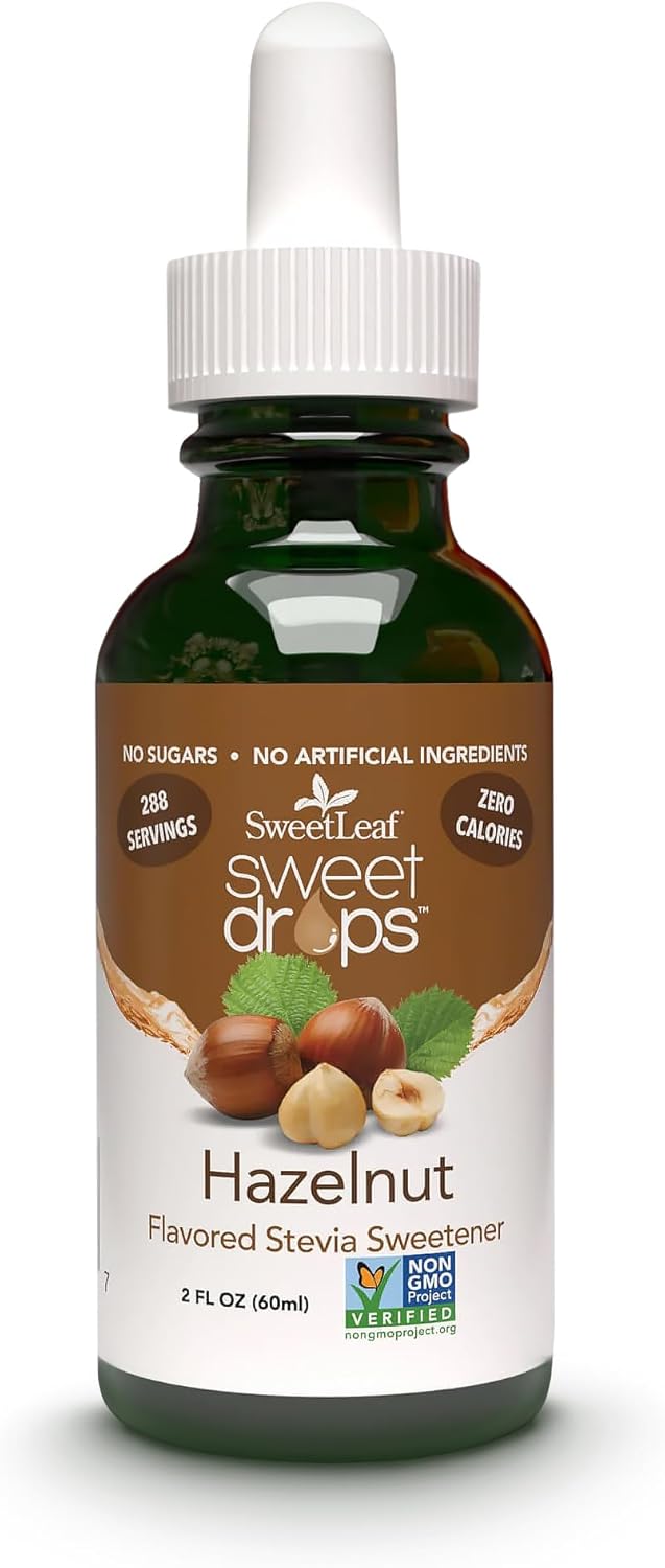 SweetLeaf Wisdom Naturals 液體甜菊榛果口味,2 盎司。