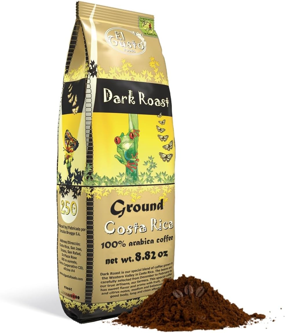 El Gusto 深度烘焙研磨咖啡,100% 阿拉比卡咖啡豆,產自哥斯大黎加,250 克