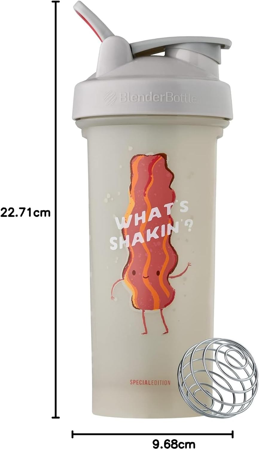 BlenderBottle Just for Fun Classic V2 搖搖杯非常適合蛋白質奶昔和運動前飲品,28 盎司,Shakin' 是什麼?