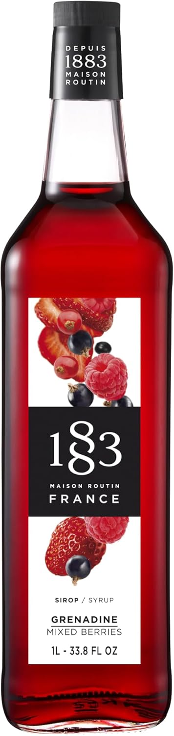 Maison Routin 1883 混合浆果味糖浆,1L 玻璃瓶