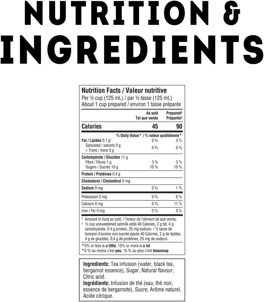 TAZO London Fog Latte 浓缩咖啡 - 946 毫升(1 包),居家咖啡馆体验,奢华浓郁的口味,含咖啡因,可热饮或冰饮