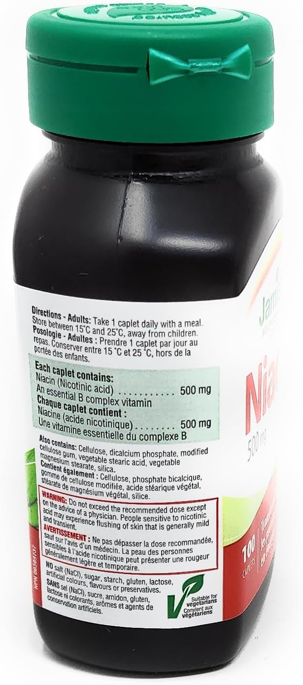 Jamieson 烟酸 500 毫克 100 粒胶囊(2 包)