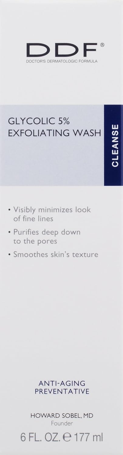 DDF Glycolic 5% Exfoliating Wash, 8.45-Ounce Bottle