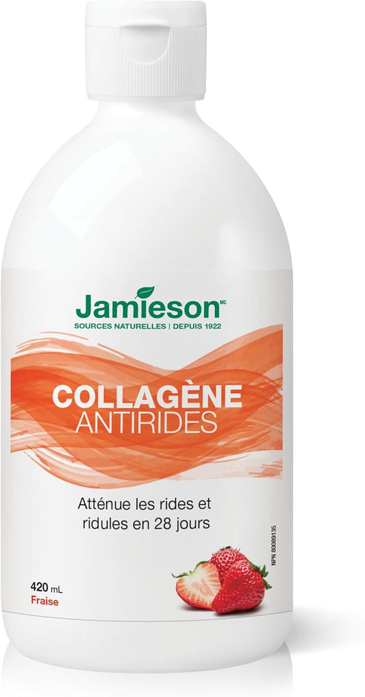 Jamieson 液體 Verisol 水解膠原蛋白 2,500 毫克天然草莓味,含 500 微克生物素,經臨床研究,可在 28 天內減少細紋和皺紋,支持更濃密的頭髮、更健康的皮膚和更強韌的指甲,G...