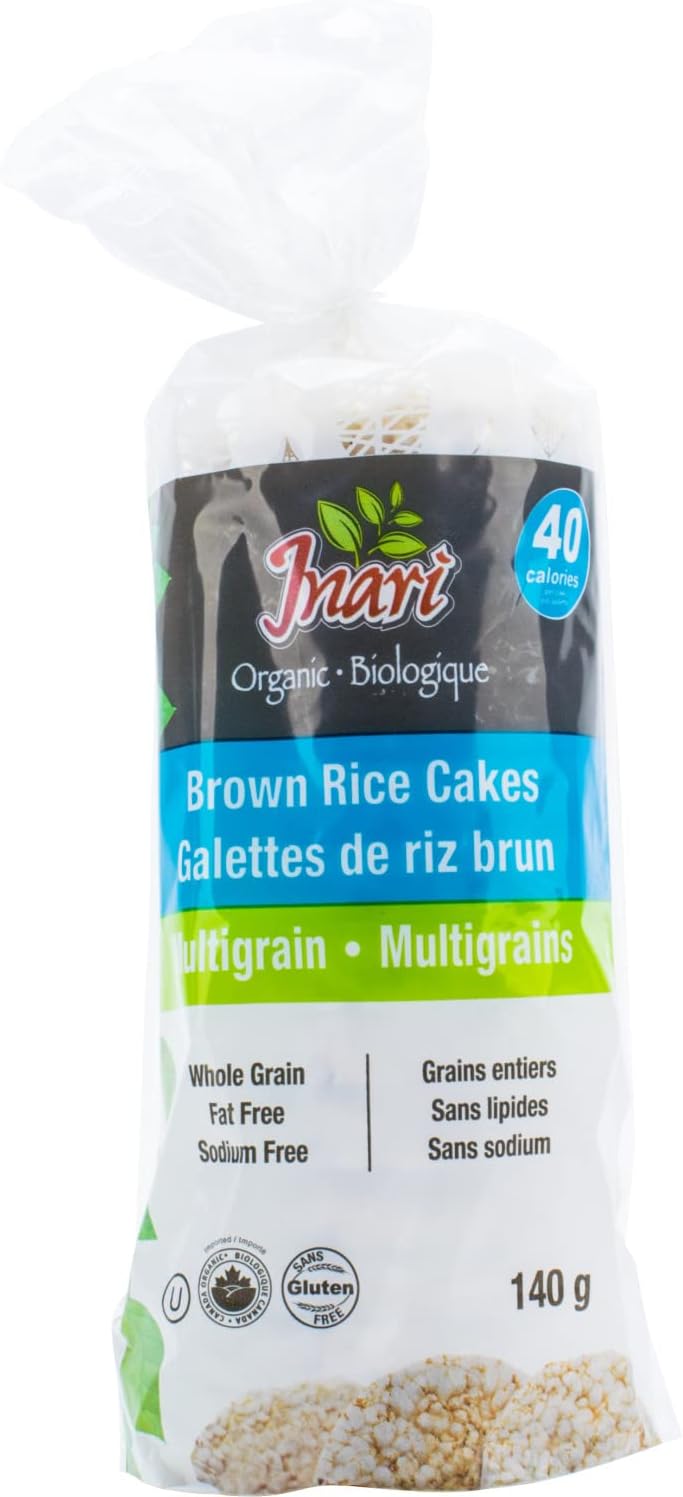 Inari 有机糙米饼,杂粮,140克,1包