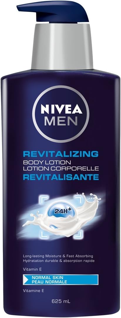 NIVEA MEN Protect & Care Refreshing Face Wash, 150mL & NIVEA Men Revitalizing Body Lotion with Vitamin E and Aloe Vera | 24H Hydration