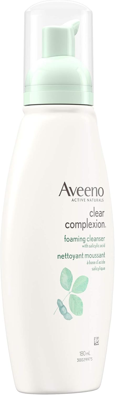 Aveeno 抗老臉部保濕霜 SPF 30 + Aveeno 清透膚色泡棉潔面乳